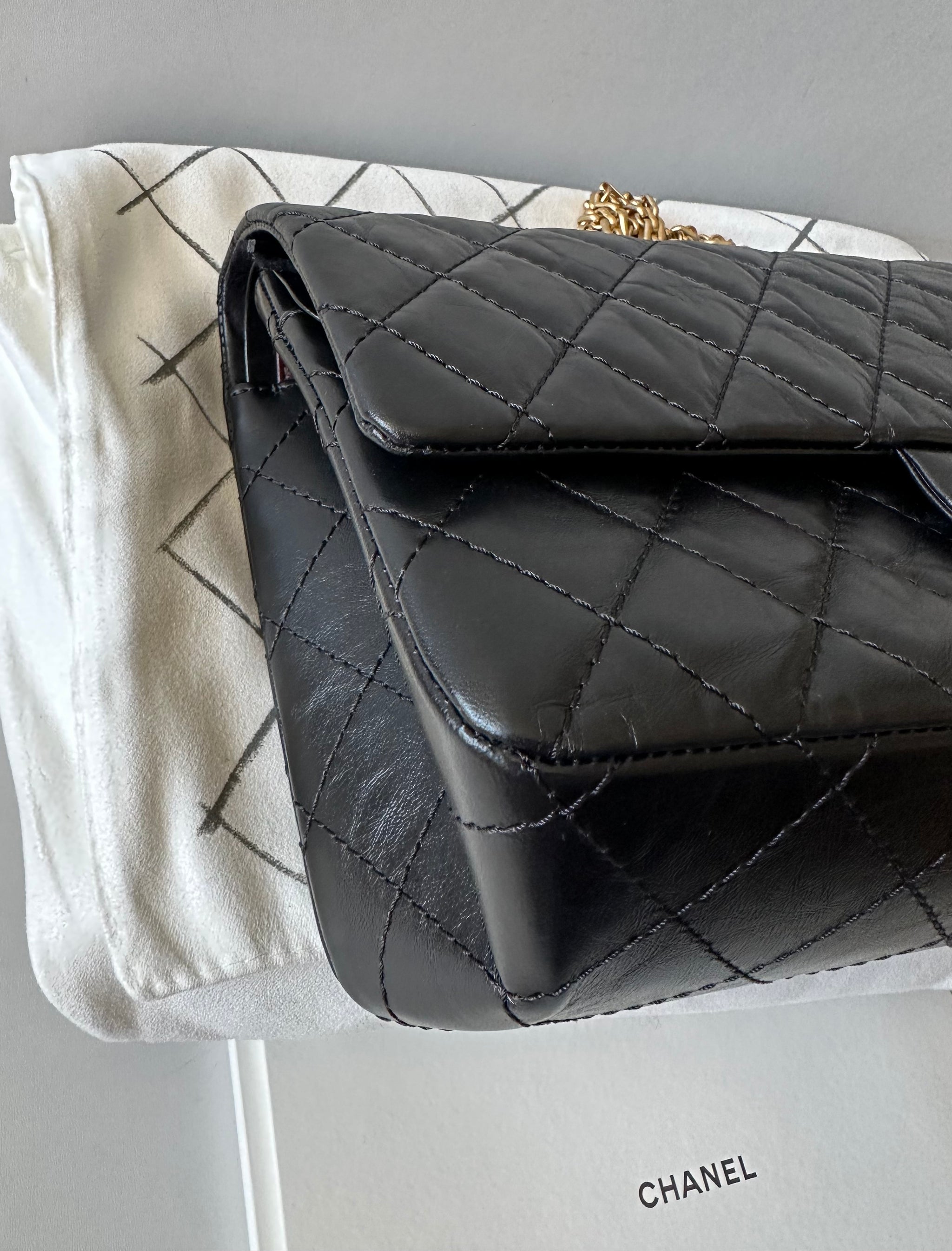 Chanel Grande Reissue in Pelle Nera MM Luxury – MM Luxury Shop