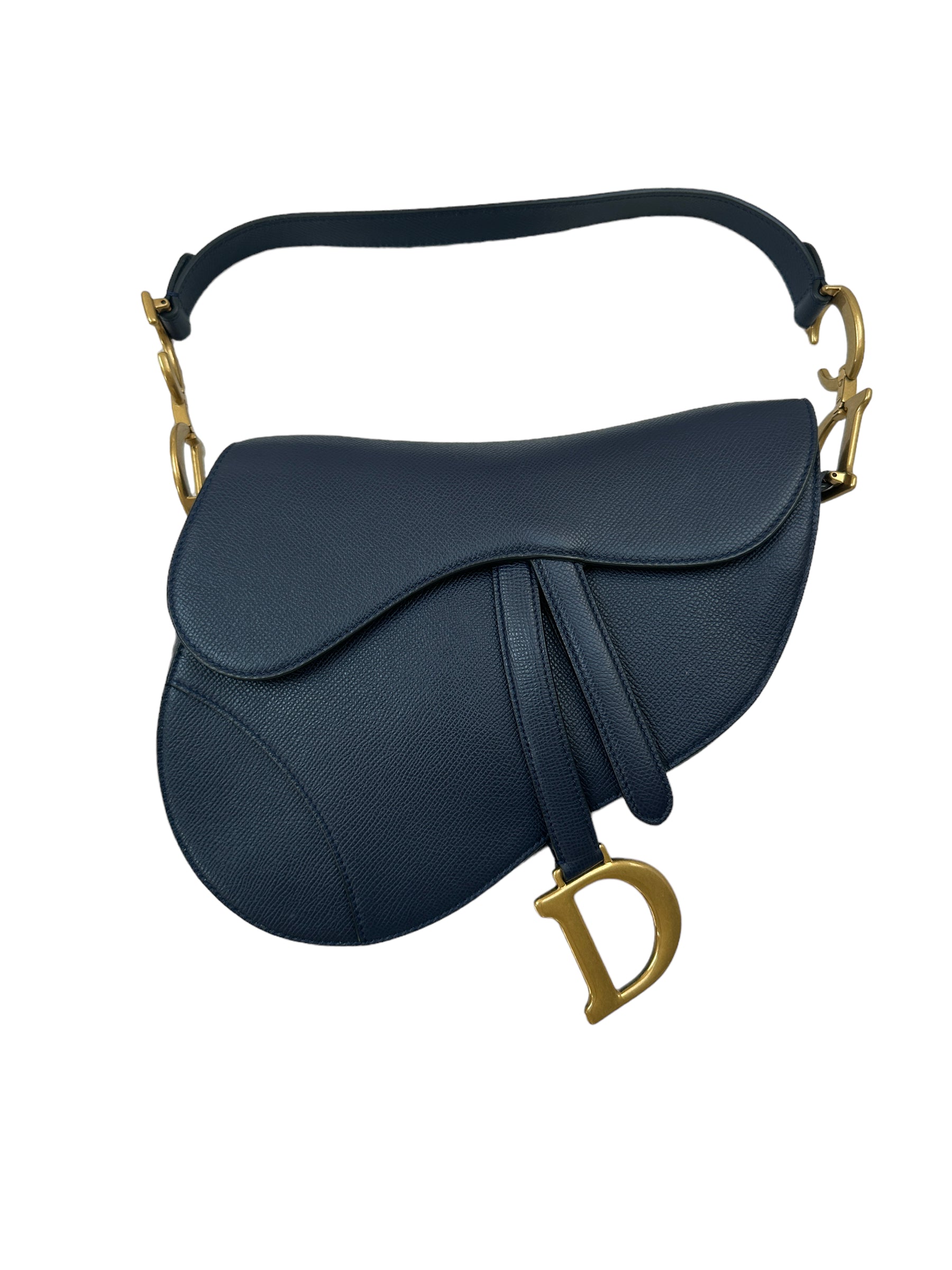 Dior Saddle Blu MM Luxury Shop