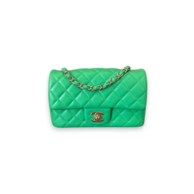 Chanel Mini Rectangular Verde originale usata