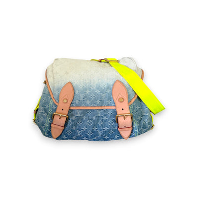 Louis Vuitton Sunrise Messenger Denim Blue originale usata